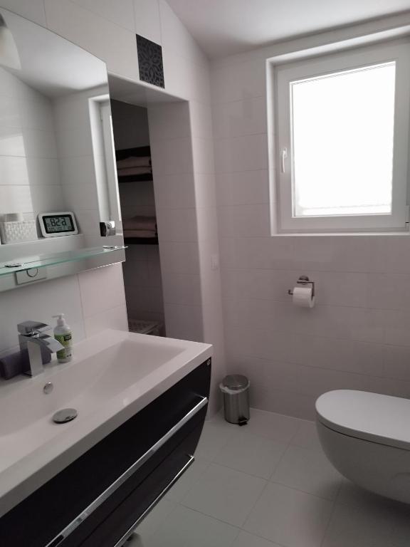 Kúpeľňa v ubytovaní Ferienwohnung am Sandstrand