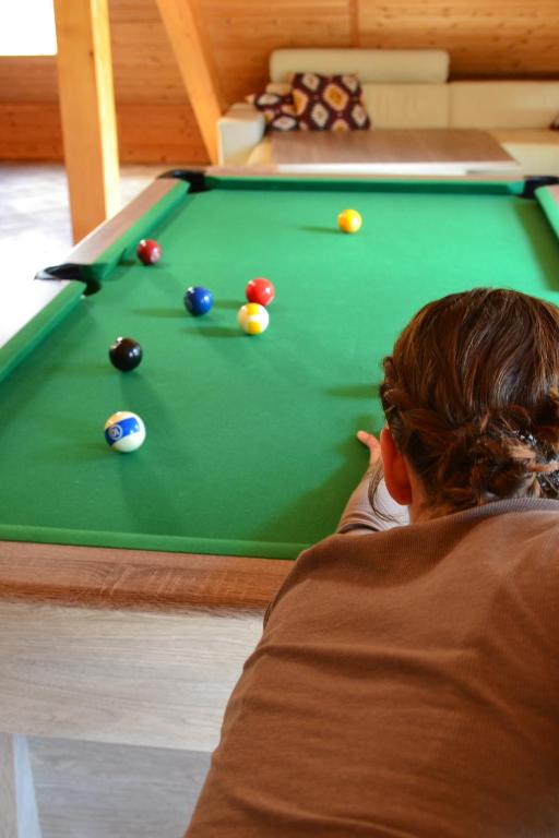 Biliár nebo kulečník v ubytování Ferienstadl - Hammerau