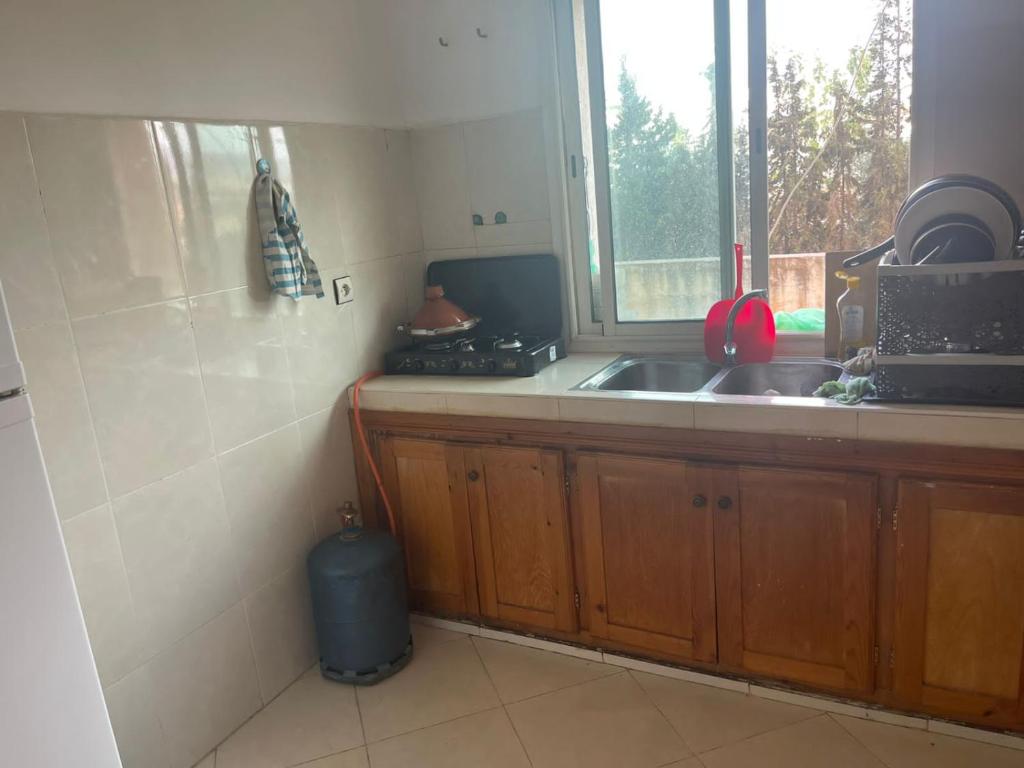 Kuchyň nebo kuchyňský kout v ubytování تازة