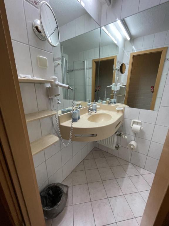 Koupelna v ubytování Casa Köstner