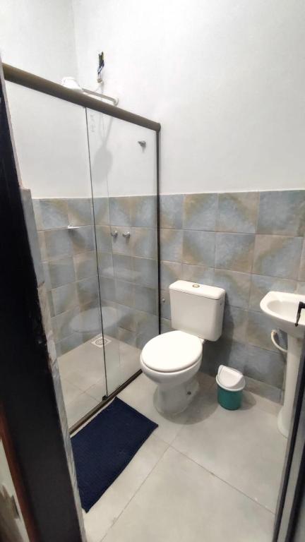 Koupelna v ubytování Hostel Dela