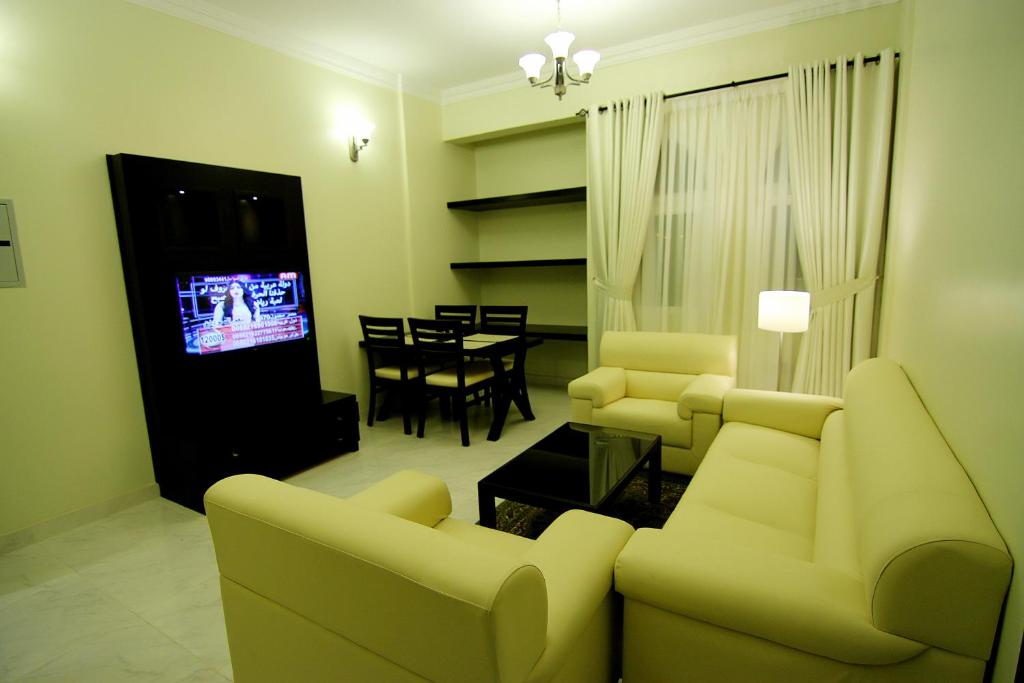 Posezení v ubytování Remas Hotel Suites - Al Khoudh, Seeb, Muscat