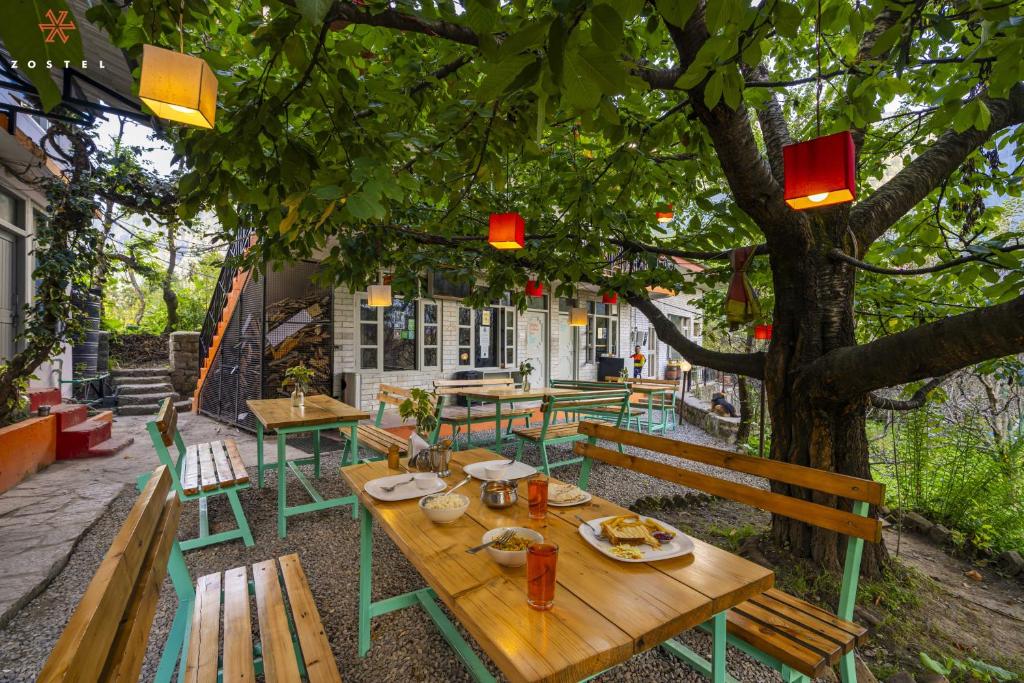 Jídlo v hostelu nebo okolí