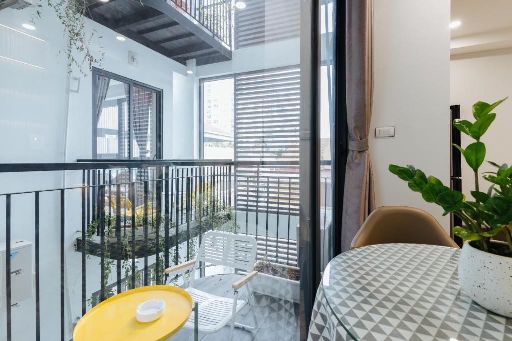 Posezení v ubytování Westlake Emerald Suites