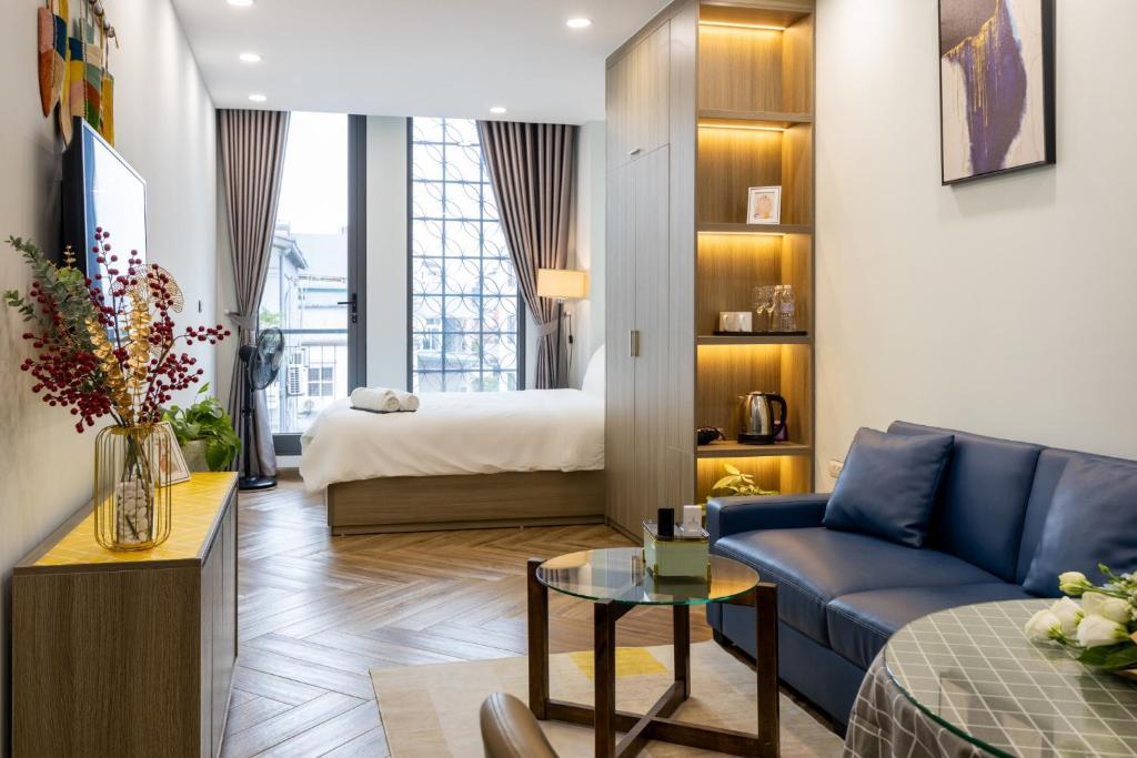 Posezení v ubytování Westlake Emerald Suites