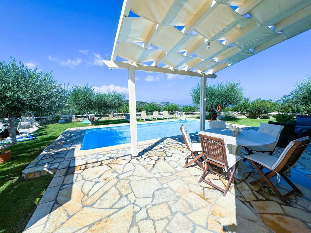 Basen w obiekcie Private Pool with Sea & Mountain View ,Full Privacy - Villa Kyriaki lub w pobliżu