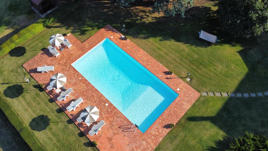 Bazén v ubytování Fattoria Borgonuovo nebo v jeho okolí
