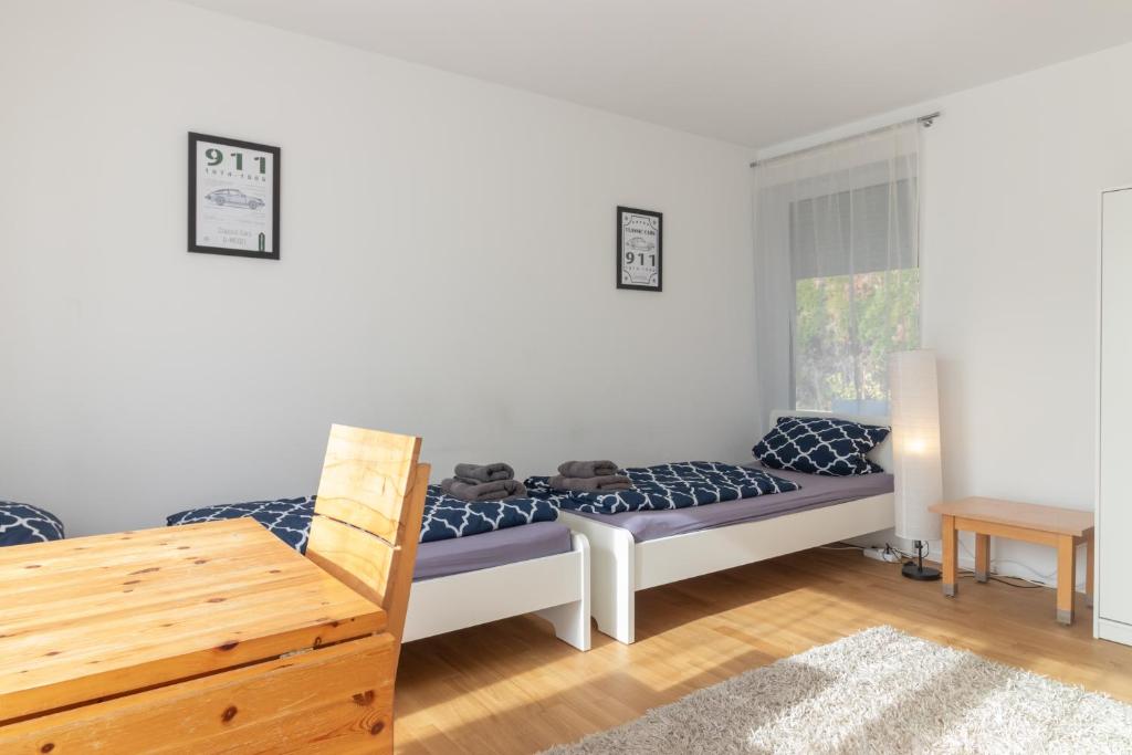 Katil atau katil-katil dalam bilik di EG Wohnung für max 5 Personen