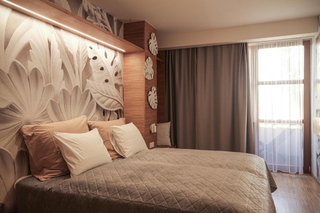 Voodi või voodid majutusasutuse Pár pokojů microhotel toas