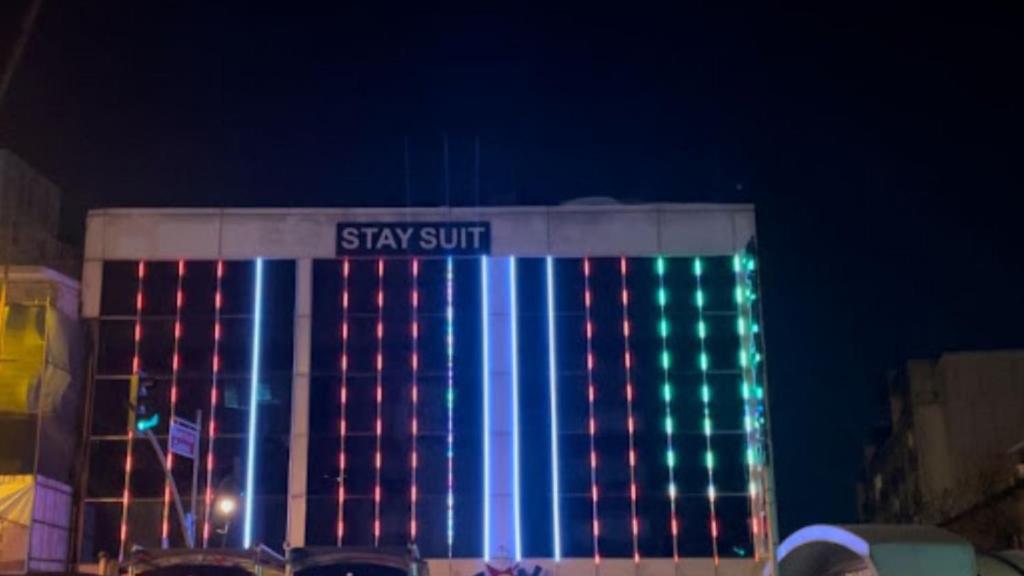 a building with a sign that says stay quit at Stay Suite Hotel in Istanbul