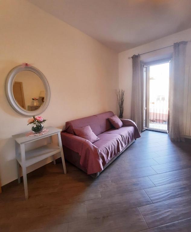 Posezení v ubytování B&B Solimo