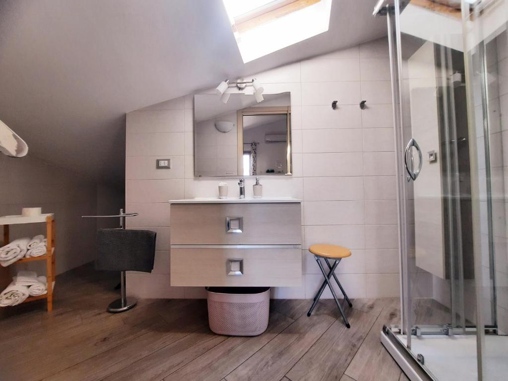 Koupelna v ubytování B&B Solimo