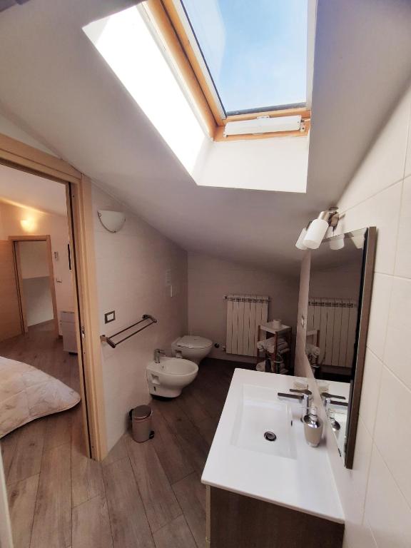 Koupelna v ubytování B&B Solimo