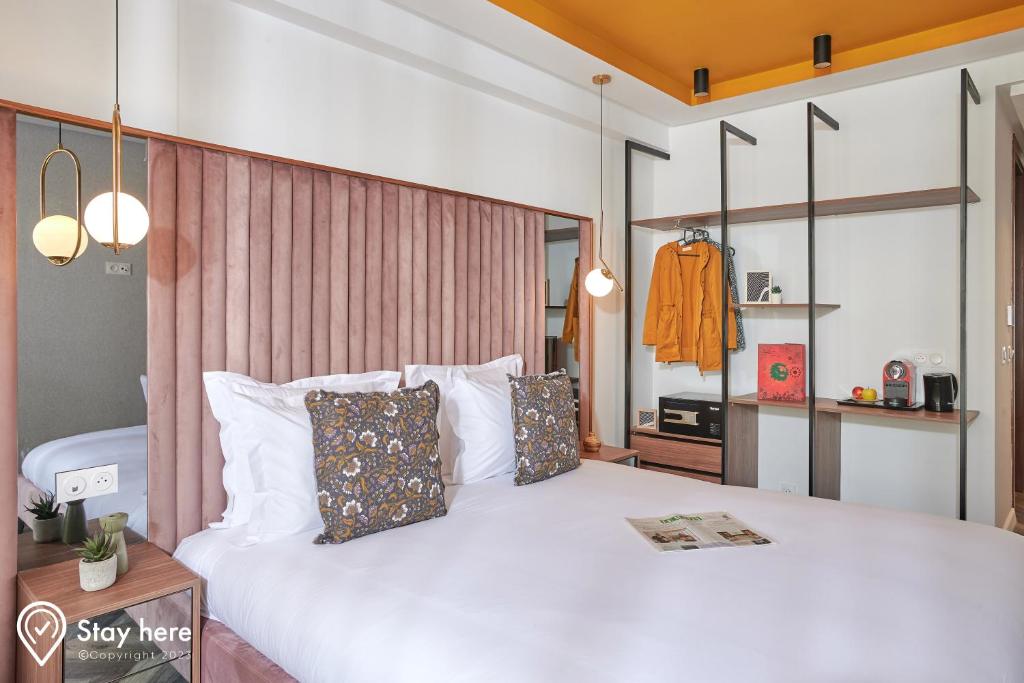 Postel nebo postele na pokoji v ubytování Stayhere Rabat - Agdal 4 - Hotel