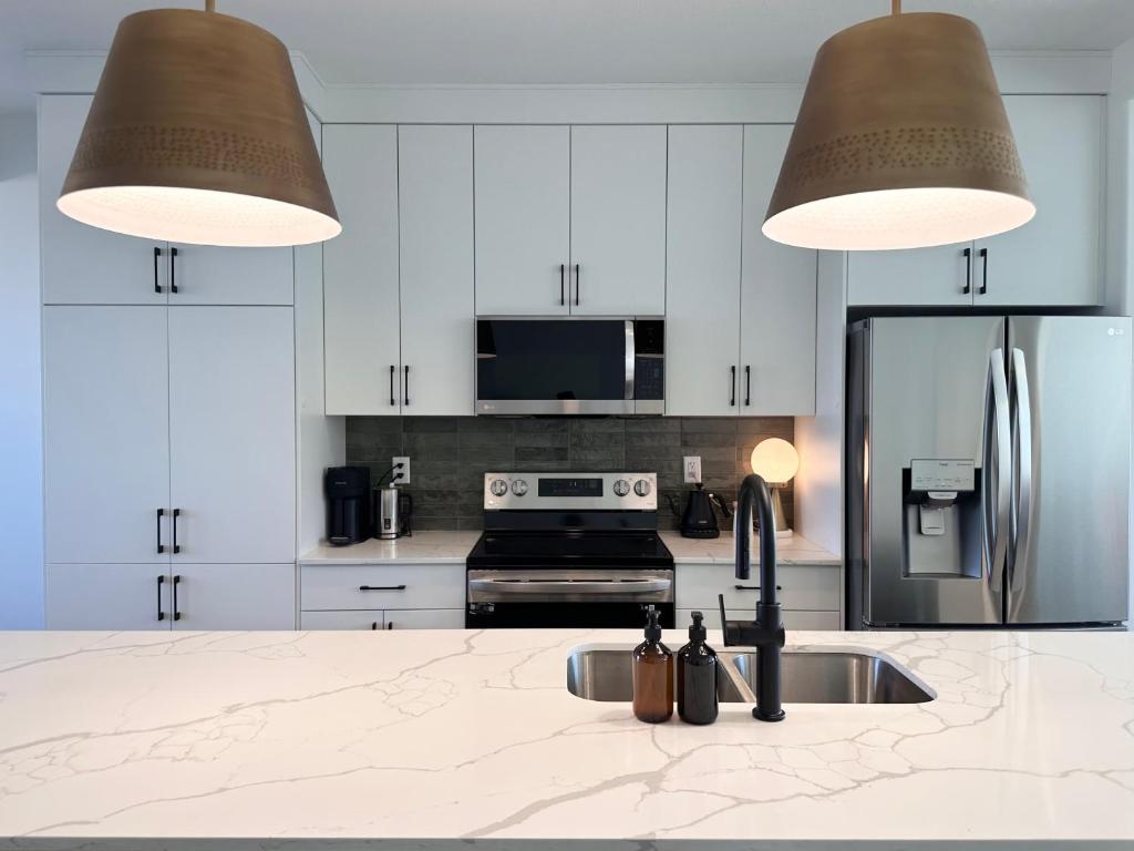 Η κουζίνα ή μικρή κουζίνα στο The Evergreen House