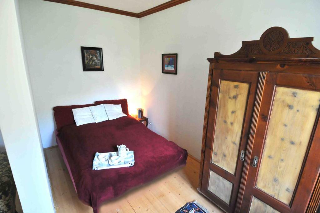 Postel nebo postele na pokoji v ubytování Lindenhof