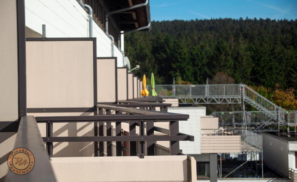 Balkón nebo terasa v ubytování Pleskini Apartment