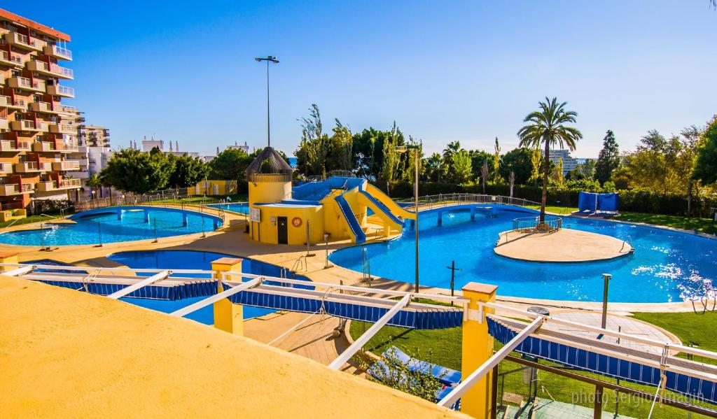 426 Estudio en Minerva Apartamentos - Vista al jardín - Piscina y Playa
