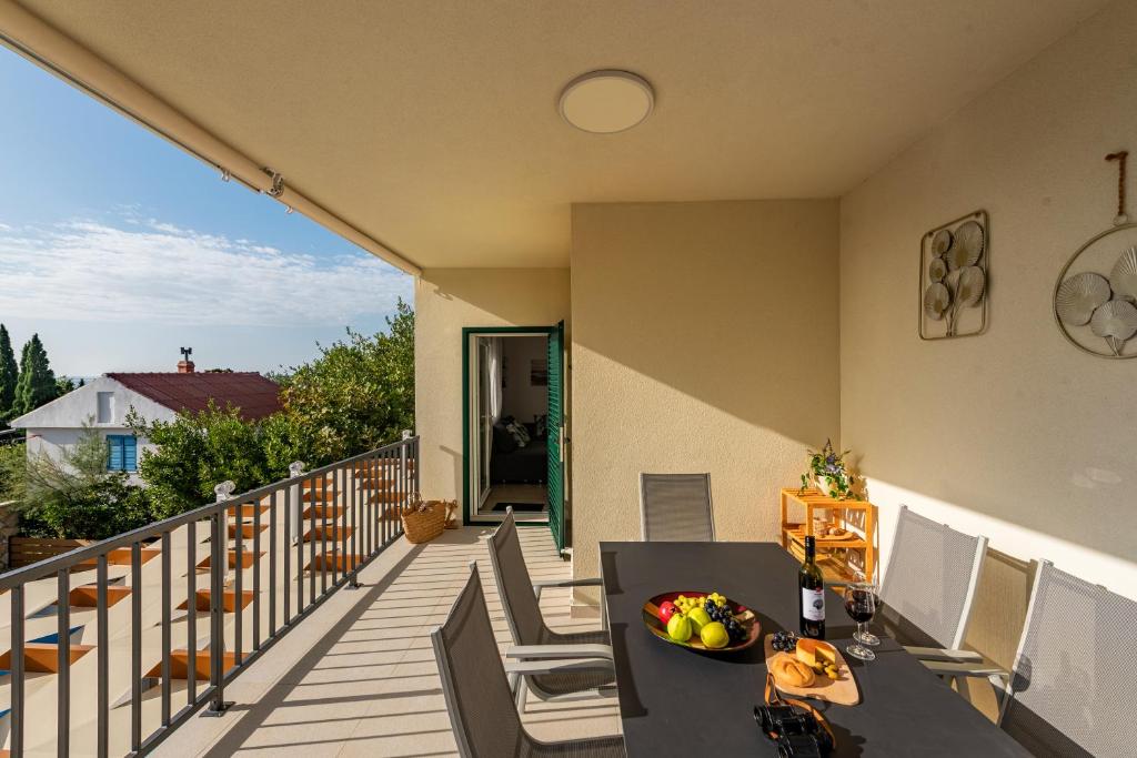 Balkón alebo terasa v ubytovaní Dalmor holiday house