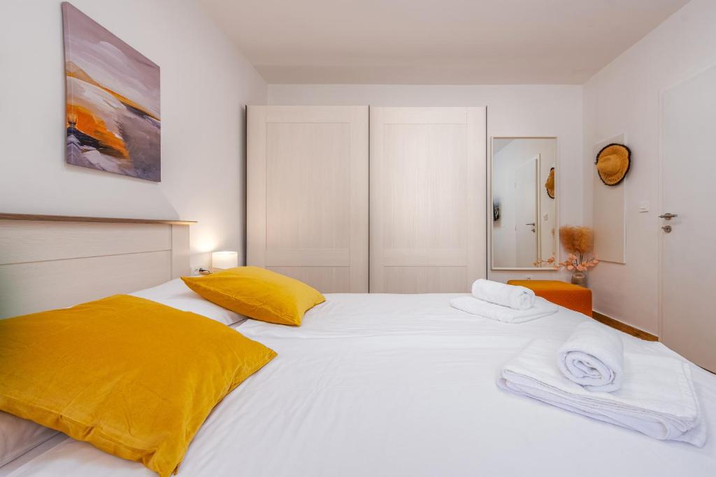 Posteľ alebo postele v izbe v ubytovaní Dalmor holiday house