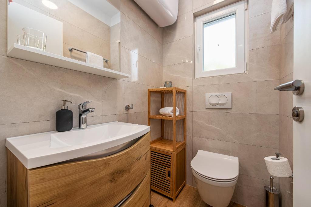 Kúpeľňa v ubytovaní Dalmor holiday house