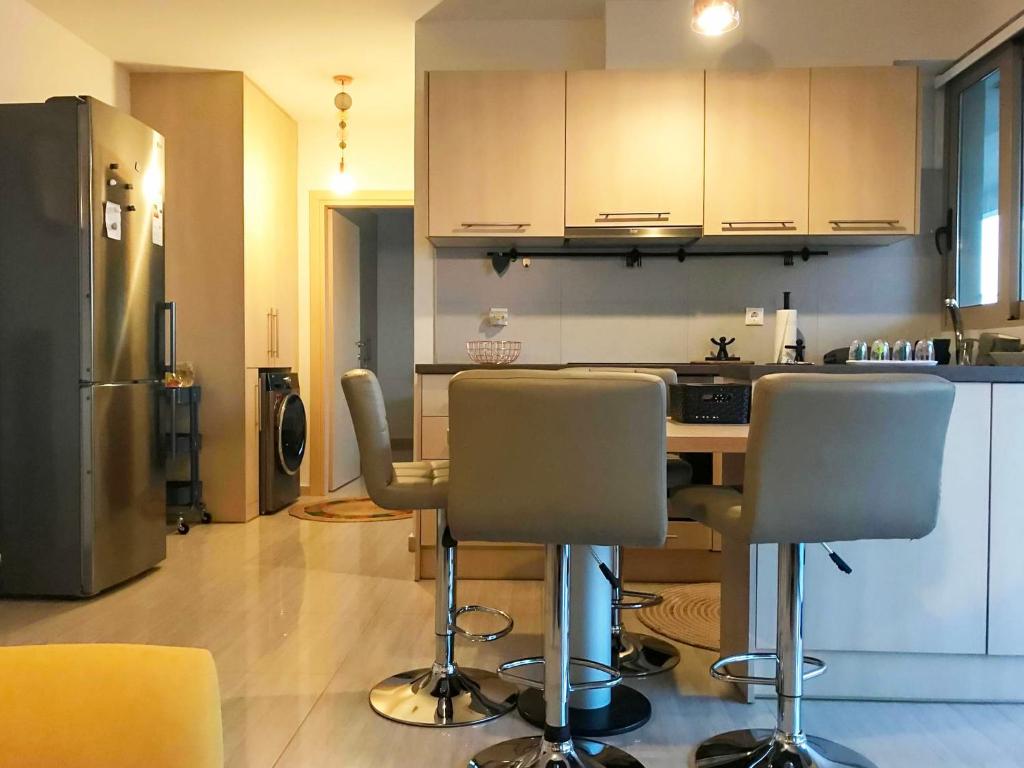 Kuchyňa alebo kuchynka v ubytovaní Freedom Apartment Rethymno