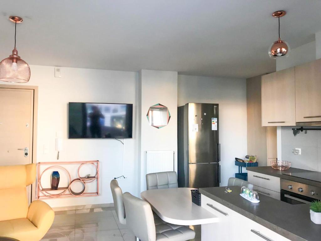 Kuchyňa alebo kuchynka v ubytovaní Freedom Apartment Rethymno