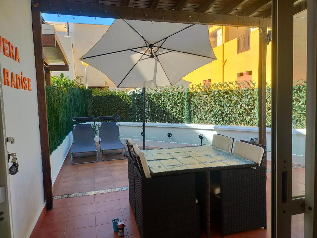 Patio nebo venkovní prostory v ubytování Apartamento Naturista Vera Paradise