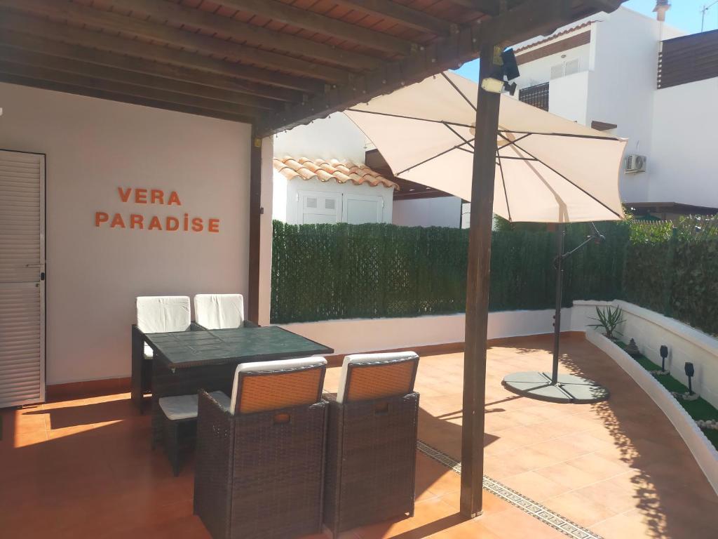 Patio nebo venkovní prostory v ubytování Apartamento Naturista Vera Paradise