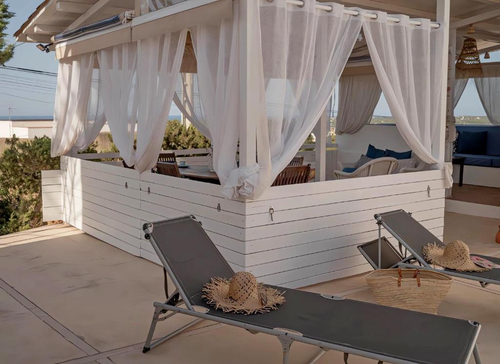 Balkón nebo terasa v ubytování Molino Sa Miranda - Formentera Break