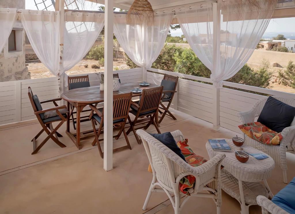 Balkón nebo terasa v ubytování Molino Sa Miranda - Formentera Break