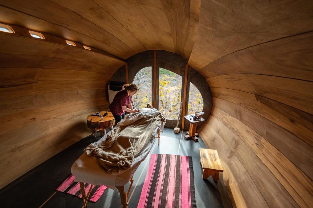 Lázně a/nebo wellness v ubytování Ecocamp Patagonia