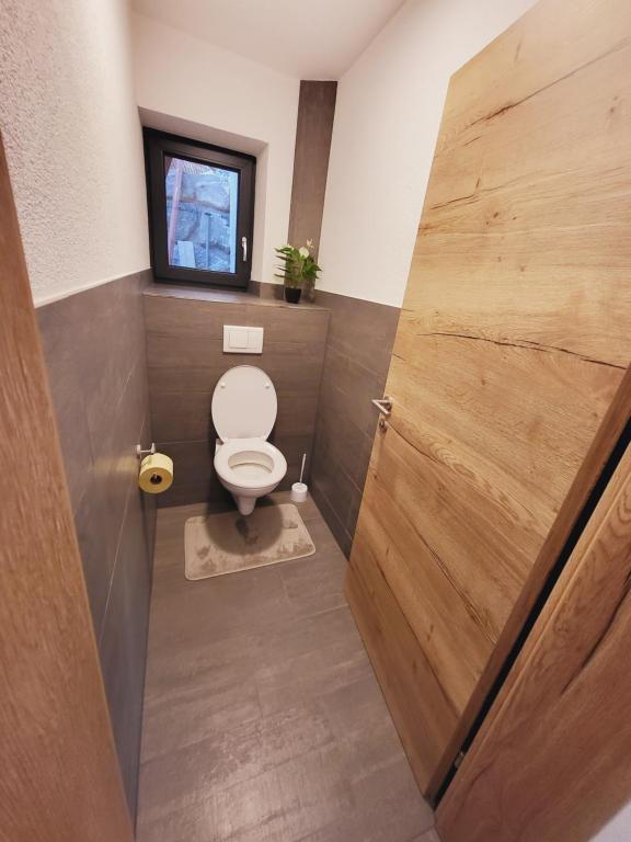 Koupelna v ubytování Bergblick Wohnung Posch