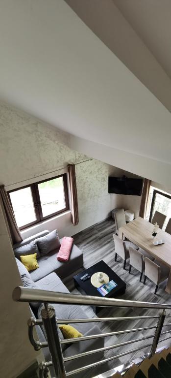 Postel nebo postele na pokoji v ubytování Apartman 67