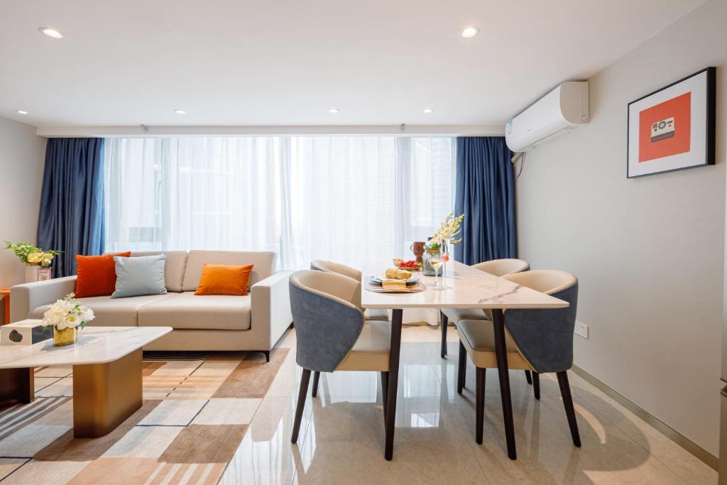 Posezení v ubytování Livetour Hotel Sanxi Metro Guangzhou