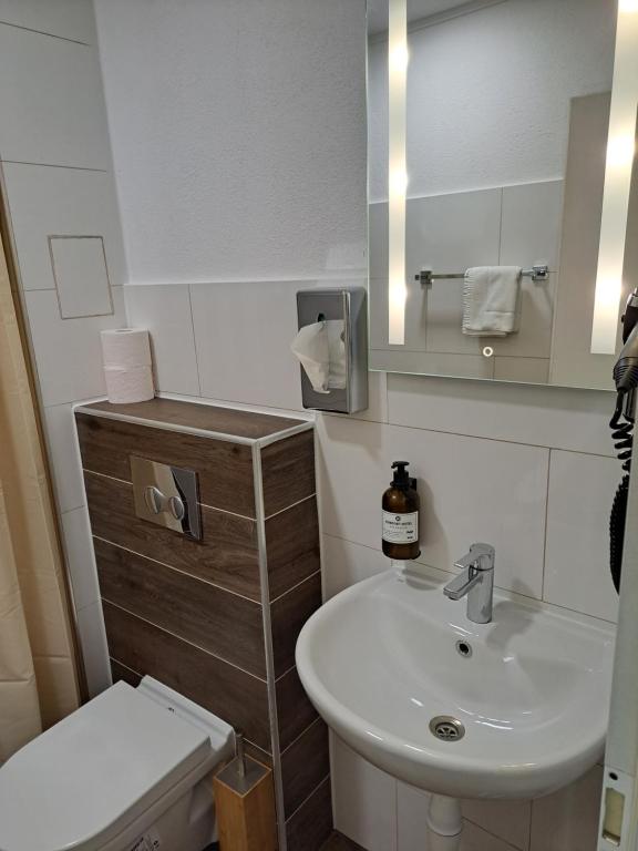 Koupelna v ubytování Arthotel Ambassador Wiesbaden - FREE PARKING