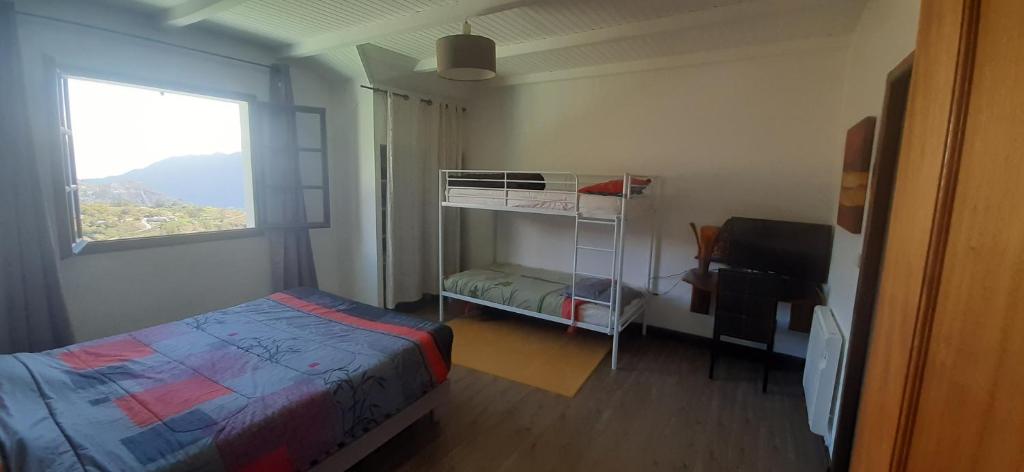 Postel nebo postele na pokoji v ubytování La ch'tite montagne
