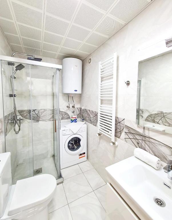 Koupelna v ubytování Urban Serviced Apartments