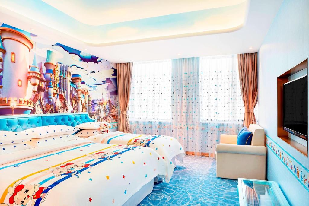 Postel nebo postele na pokoji v ubytování Sheraton Harbin Xiangfang Hotel