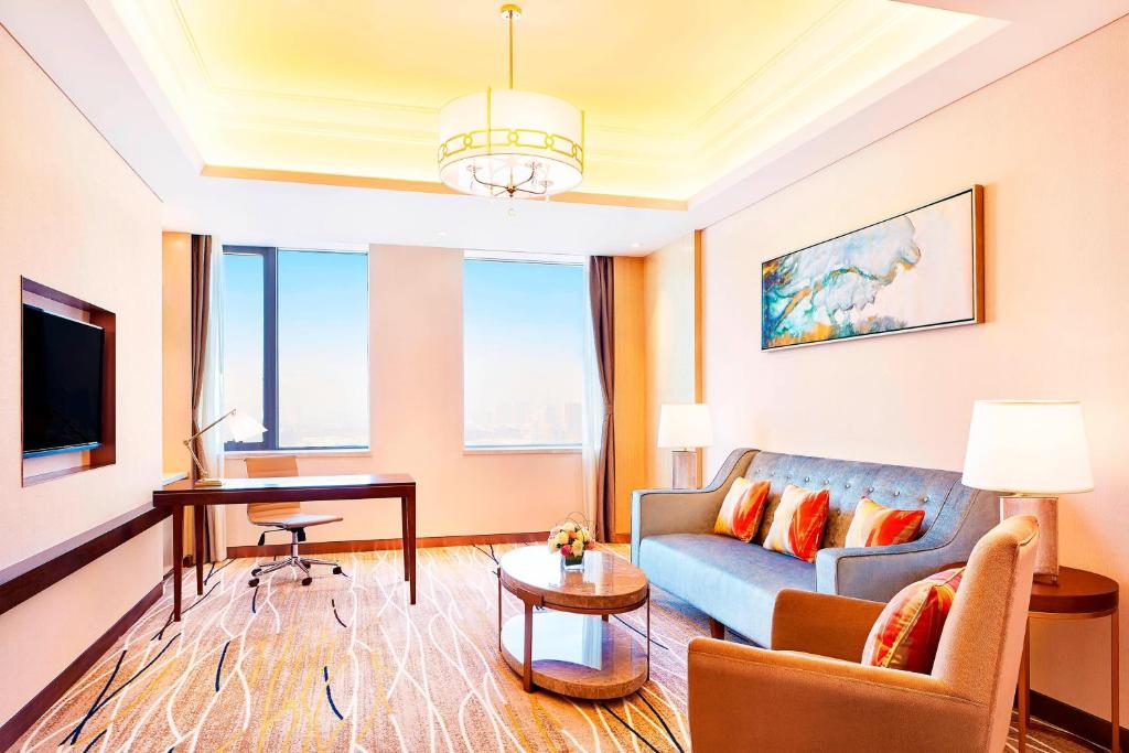 TV a/nebo společenská místnost v ubytování Sheraton Harbin Xiangfang Hotel