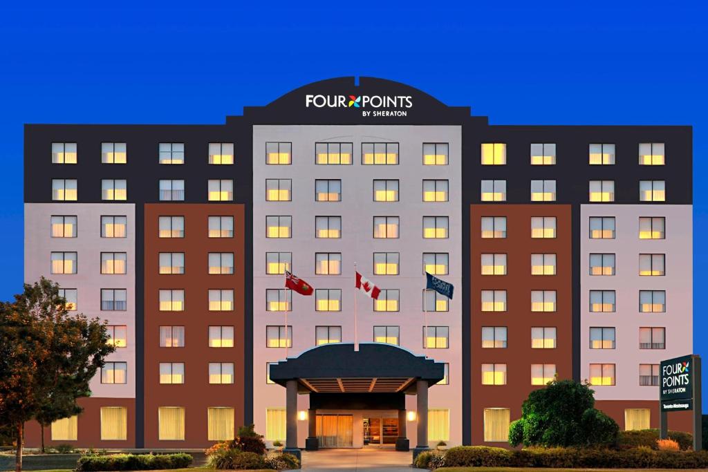 una representación de la parte delantera de un hotel en Four Points by Sheraton Toronto Mississauga, en Mississauga