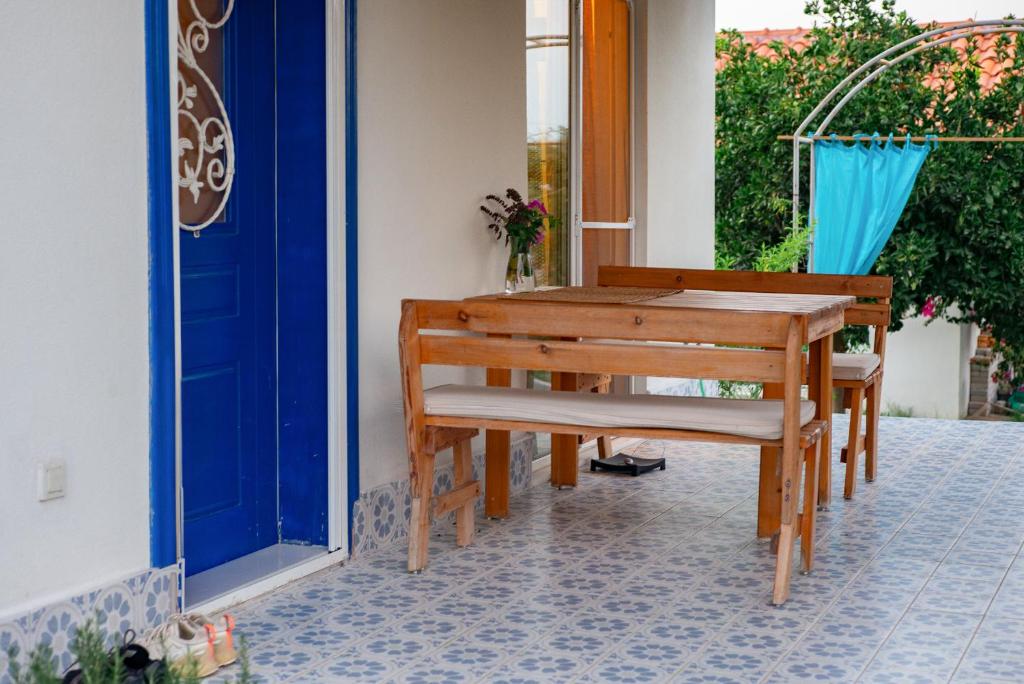 Balkón nebo terasa v ubytování Masal Evimiz