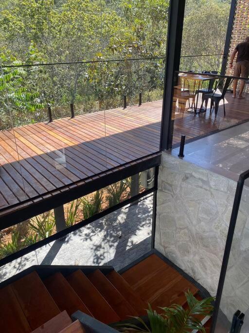 Balkón nebo terasa v ubytování Casa Vértize, uma casa de alto padrão com Spa Hidro e vista espetacular