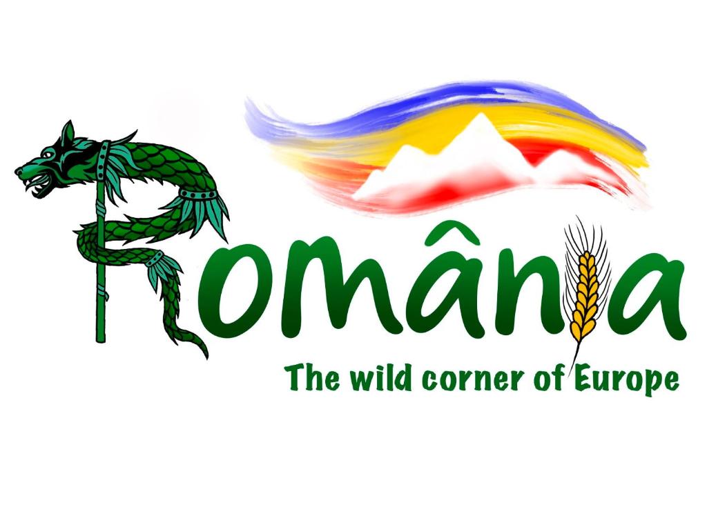 aaming the wild corner of europe logo w obiekcie Villa Rihuini Eco Wine house Transylvania w mieście Richişu