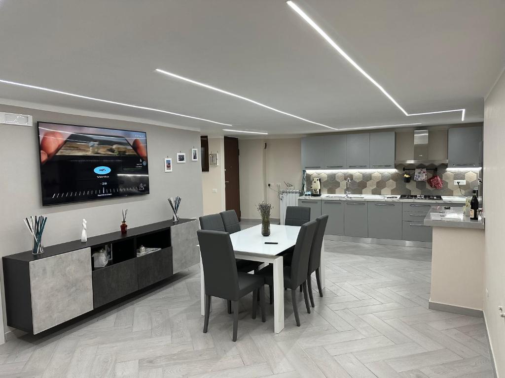 TV a/nebo společenská místnost v ubytování Casa Nastro