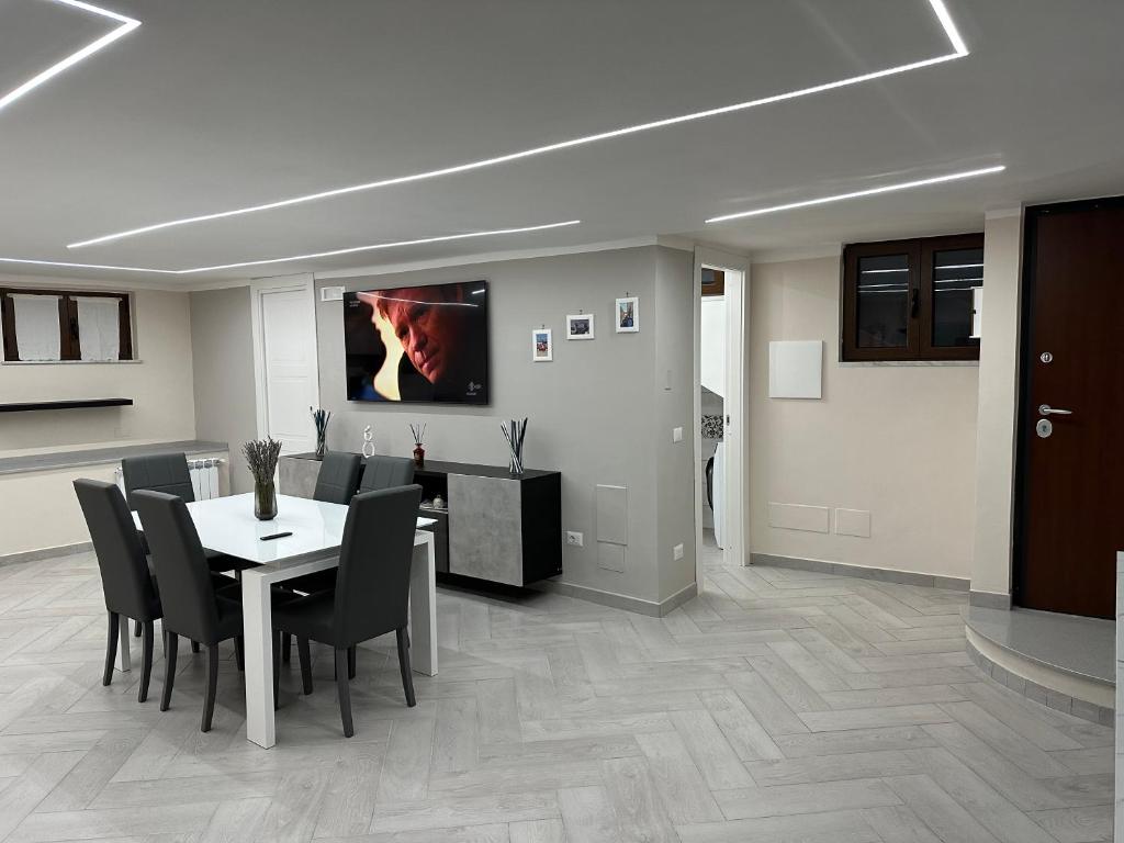 TV a/nebo společenská místnost v ubytování Casa Nastro