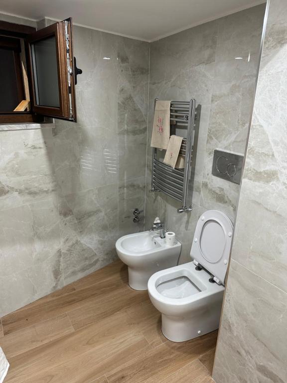 Koupelna v ubytování Casa Nastro
