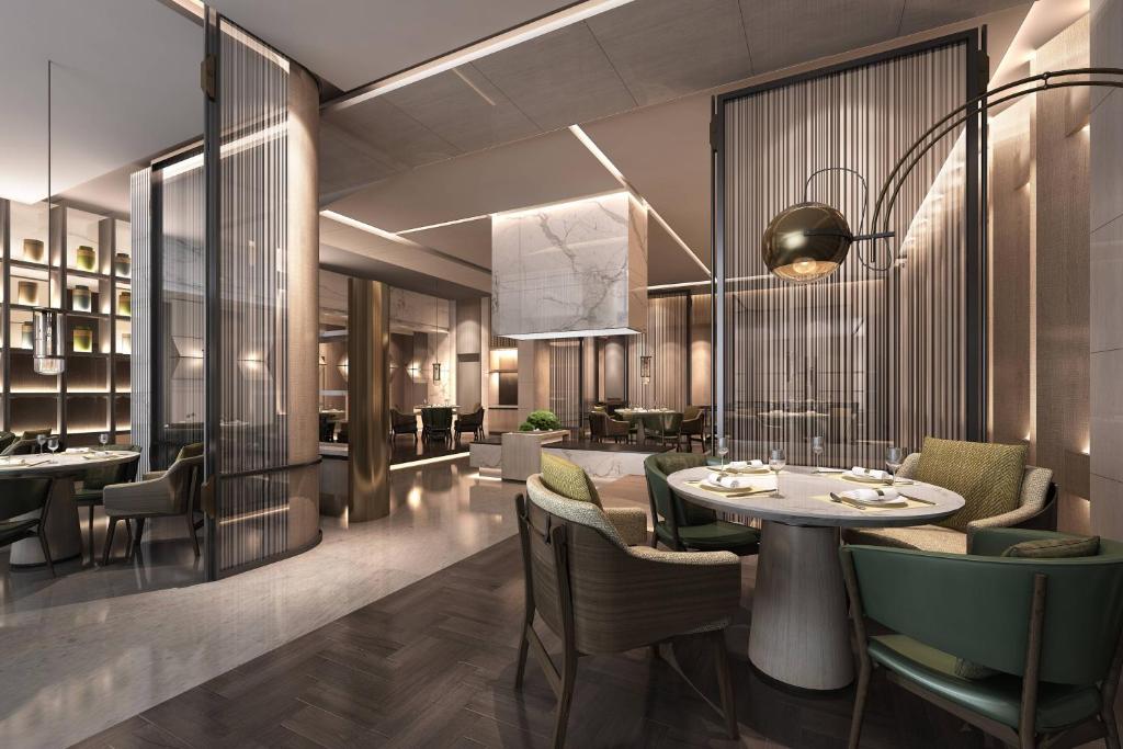 Posezení v ubytování Wuhan Marriott Hotel Hankou