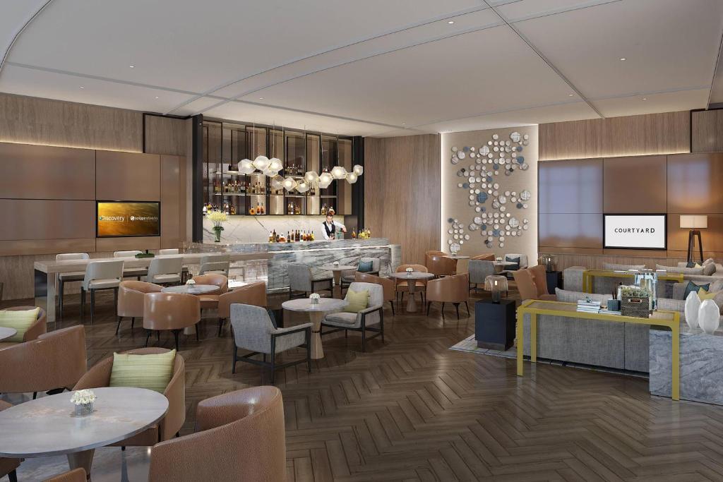 Posezení v ubytování Courtyard by Marriott Shanghai Songjiang