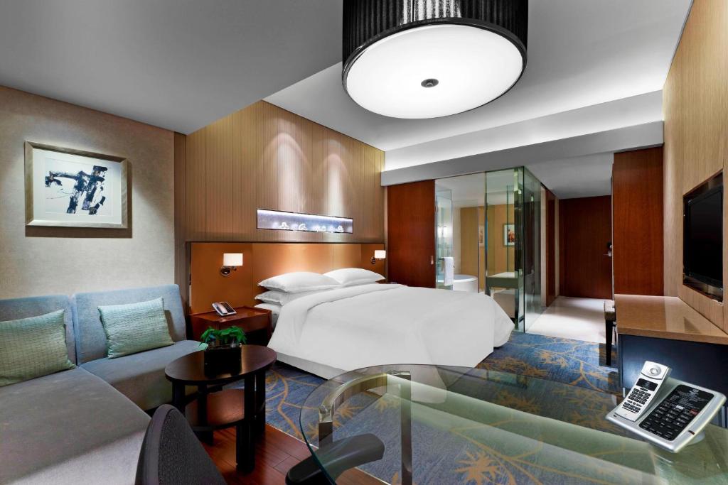 Posezení v ubytování Sheraton Grand Beijing Dongcheng Hotel